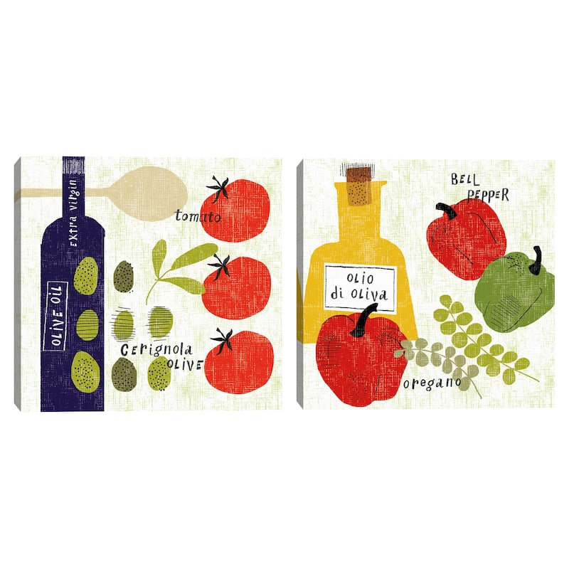 Italiano by Sue Schlabach Canvas S/2 by Sue Schlabach Canvas Art Prints