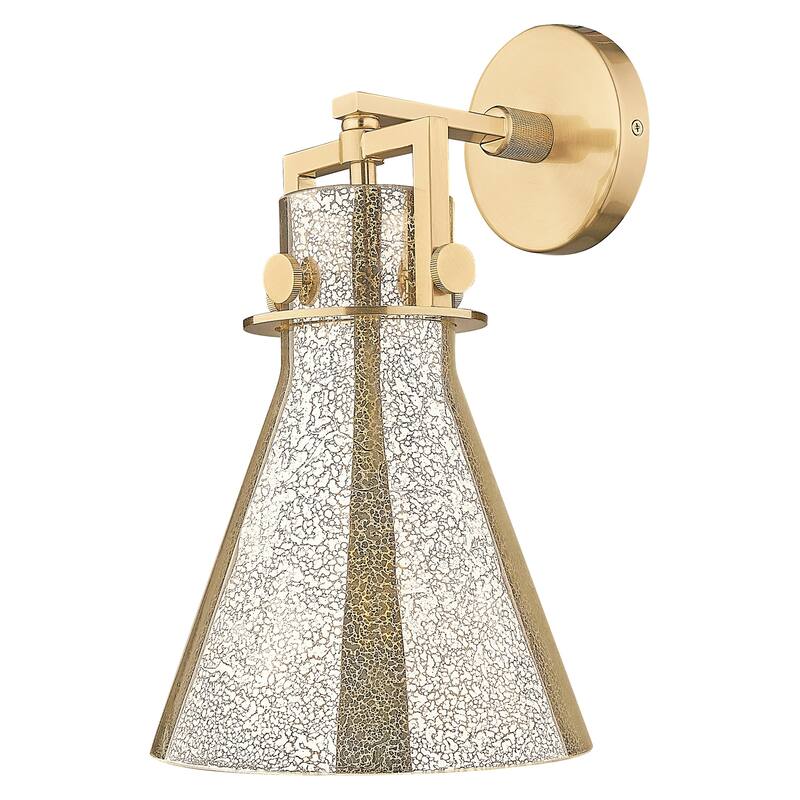 Innovations Lighting 411-1W-G411-8ME Newton Cone 14" Tall Bathroom