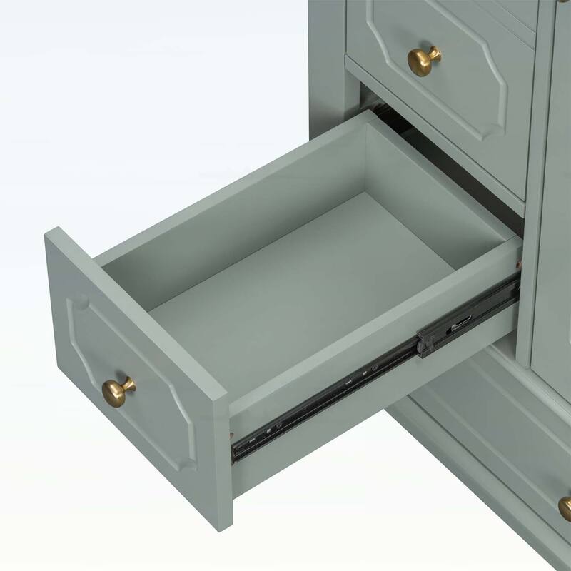 Bathroom Vanity with Ceramic Basin,Soft-Close Doors,and Ample Storage,Ideal for Modern and Compact Spaces