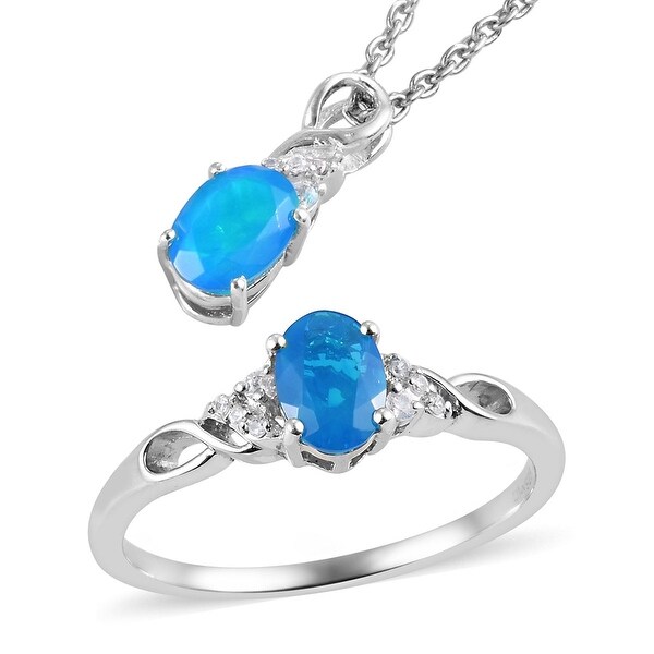 opal ring and necklace set