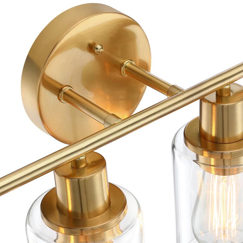 4-Light Bathroom Vanity Light with Clear Glass