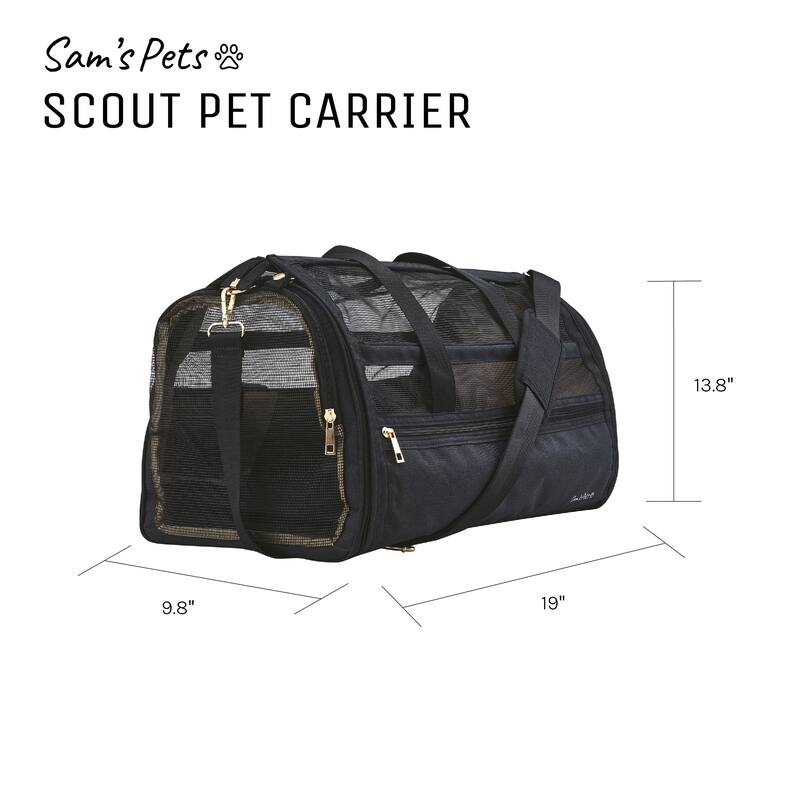 Scout 19'' Dog & Cat Carrier Bag Black - 19