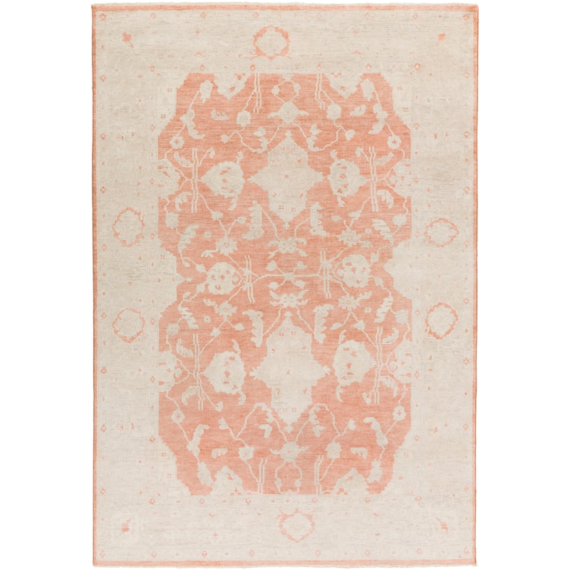 Hand Knotted WestHam Wool Area Rug - 6' x 9' - 6' x 9' - 6' x 9' - Taupe