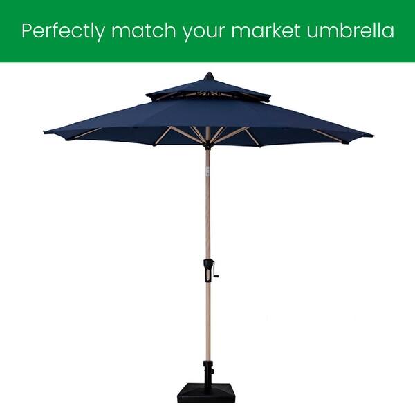 Shop Crestlive Products Heavy Duty Patio Market Umbrella Base Cement Stand 17 7 17 7 2 8 Inches Overstock 31636631