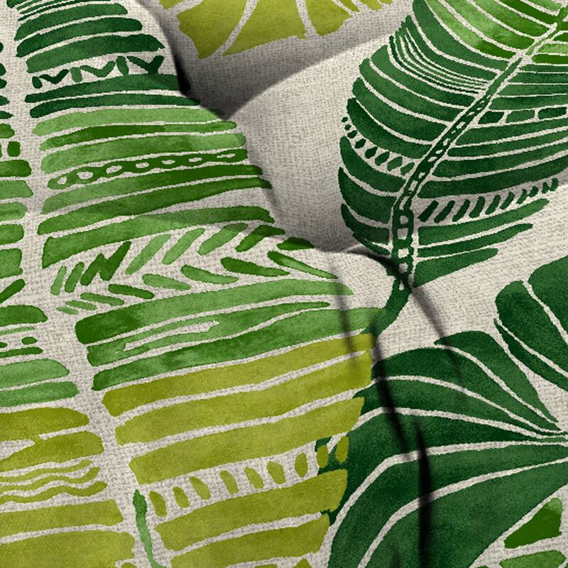 44" x 18" Contoured Outdoor Wicker Bench Cushion - 18'' L x 44'' W x 4'' H