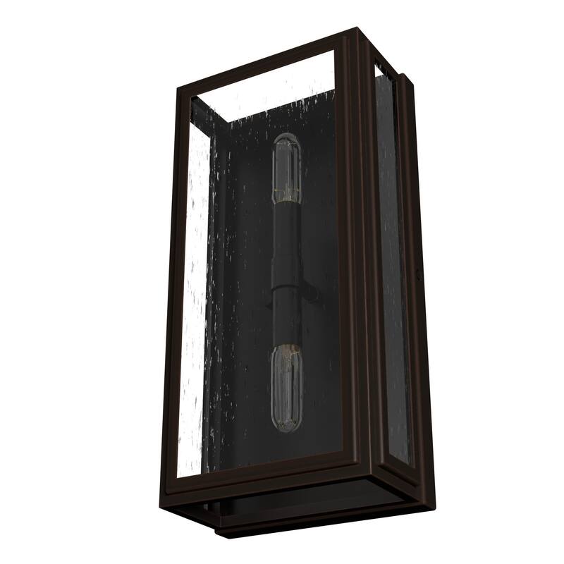 Hunter Felippe 2-Light Wall Sconce - Modern Farmhouse, Industrial, Transitional - Damp Rated!