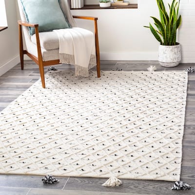 Leslawa Handmade Indoor / Outdoor Moroccan Area Rug