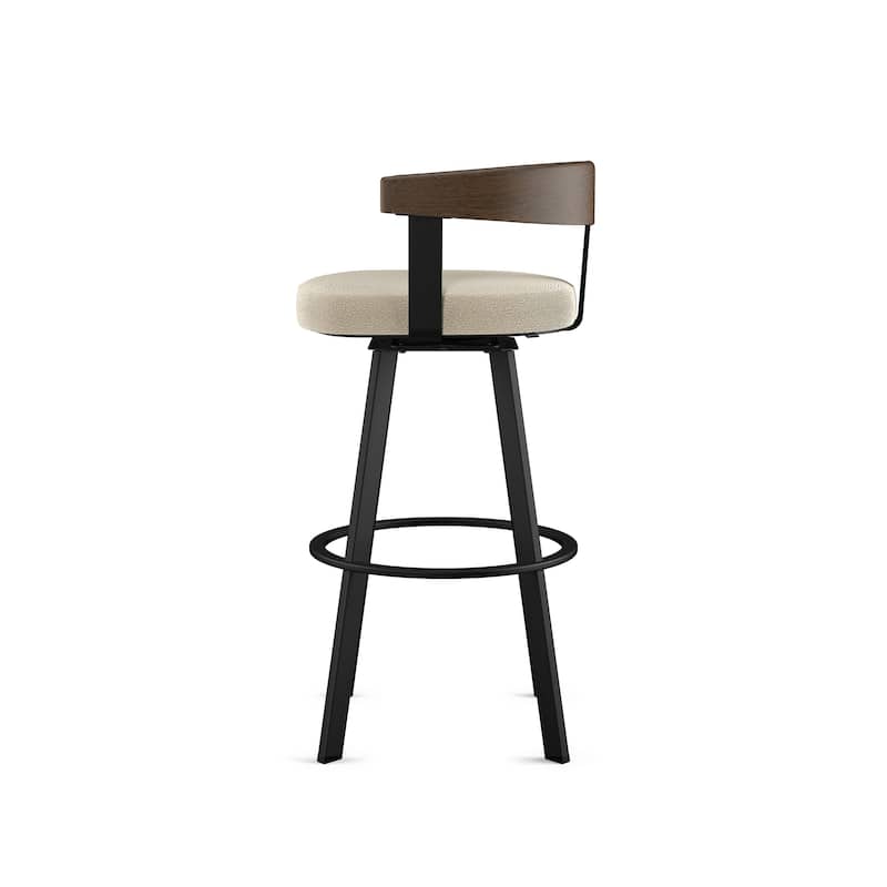 Amisco Lars Swivel Counter and Bar Stool