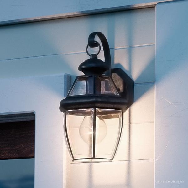 Luxury Colonial Outdoor Wall Light 11.5 H x 7 W with Tudor Style Versatile Design Black Silk Finish Bed Bath Beyond 19477950