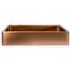 preview thumbnail 2 of 9, Rectangular Stainless Steel Sink with Rim in Rose Gold with Drain