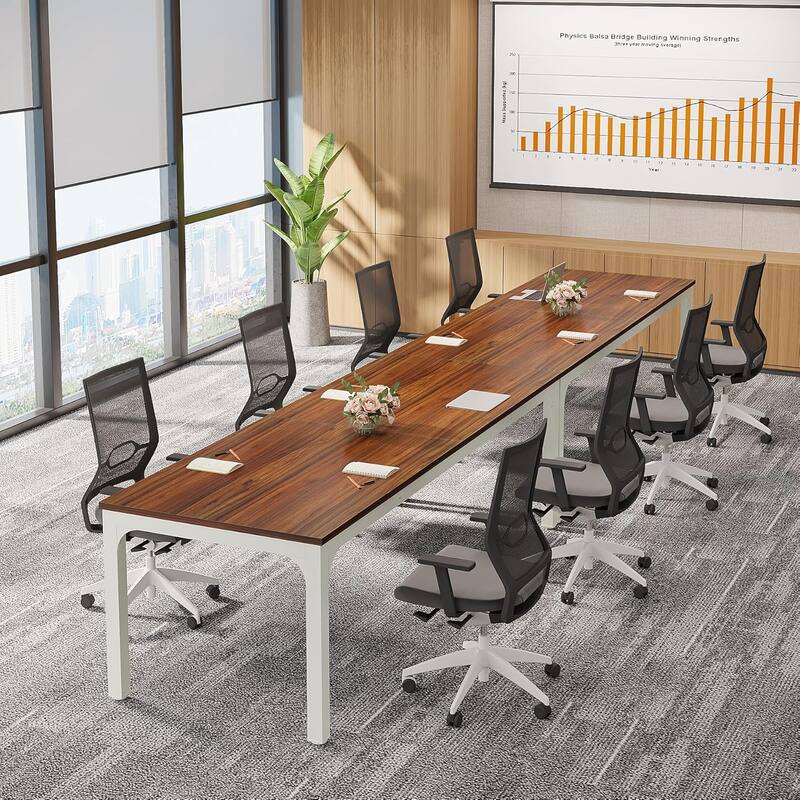 78.74" Large Rectangle Conference Table/Desk, Modern Seminar Meeting Table, Business Tables for Boardroom & Office