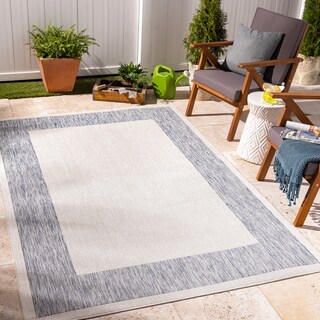 Livabliss Tuareg Outdoor Border Modern Area Rug