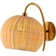 preview thumbnail 5 of 7, Artistic Weavers Meena Modern Rattan Wall Sconce - 11.5"H x 10"W x 14"D