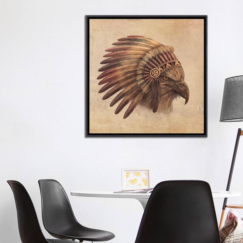 iCanvas "Eagle Chief 2" by Terry Fan Framed