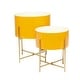preview thumbnail 17 of 50, Iron Contemporary Planter (Set of 2) - S/2 12", 16"H
