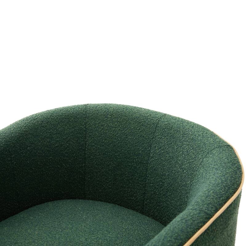 Swivel Accent Chair Upholstered Club Chair Barrel Sofa Chair for Living Room, Reading Corner, and Small Spaces