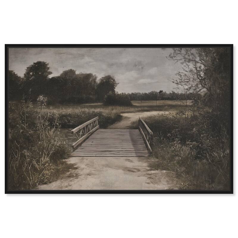 Bridge to Beyond Canvas by Art Remedy - Black - 36" x 24"