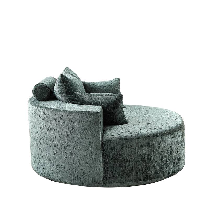 Comfortable Chenille Sponge Sofa for Various Rooms, No Assembly Needed