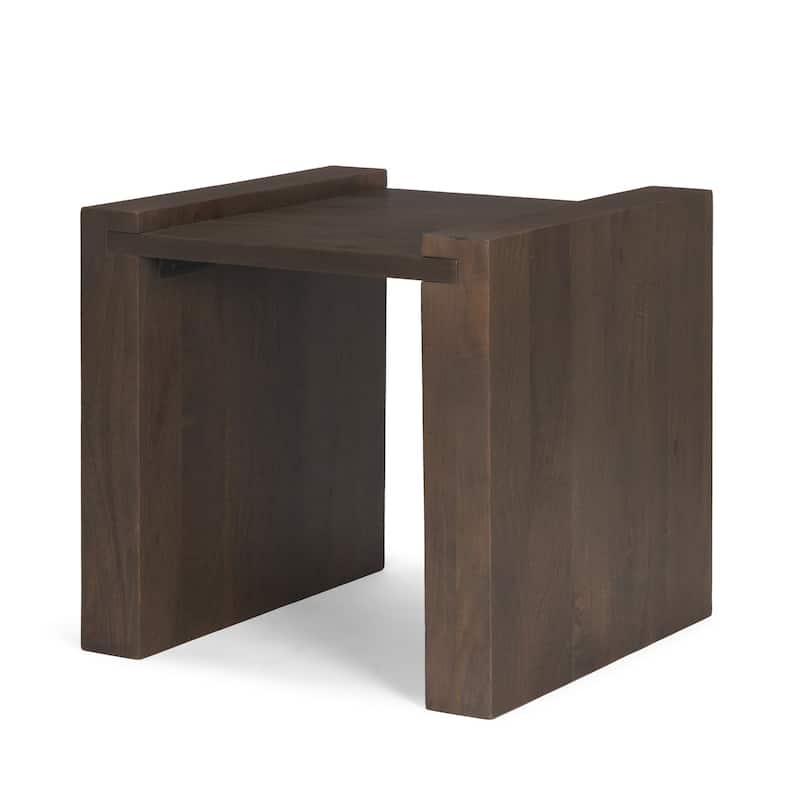 Wesson Light / Dark Brown Wood Accent Table - Brown - Light