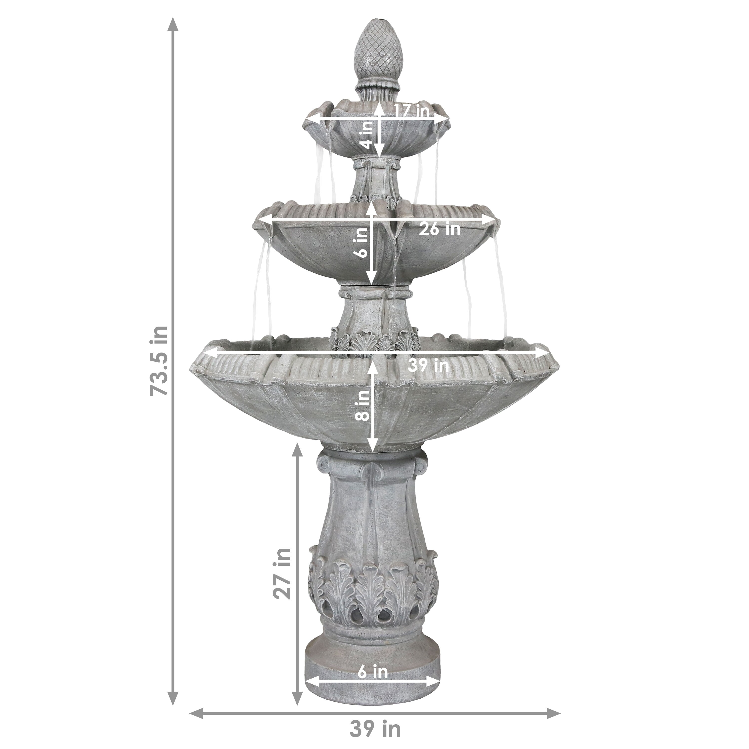 Sunnydaze-3-Tier-Gothic-Finial