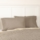preview thumbnail 1 of 3, Sawyer Mill Charcoal Ticking Stripe Standard Pillow Case Set of 2 21x30