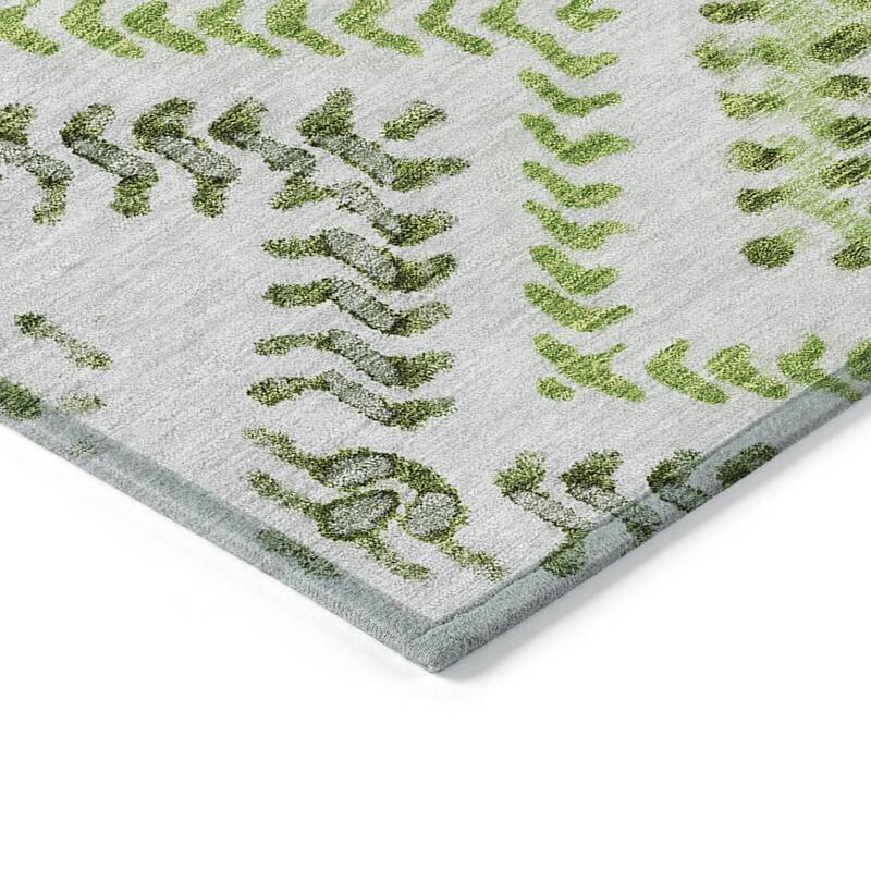 HomeRoots Geometric Transitional Rectangle Outdoor Rug