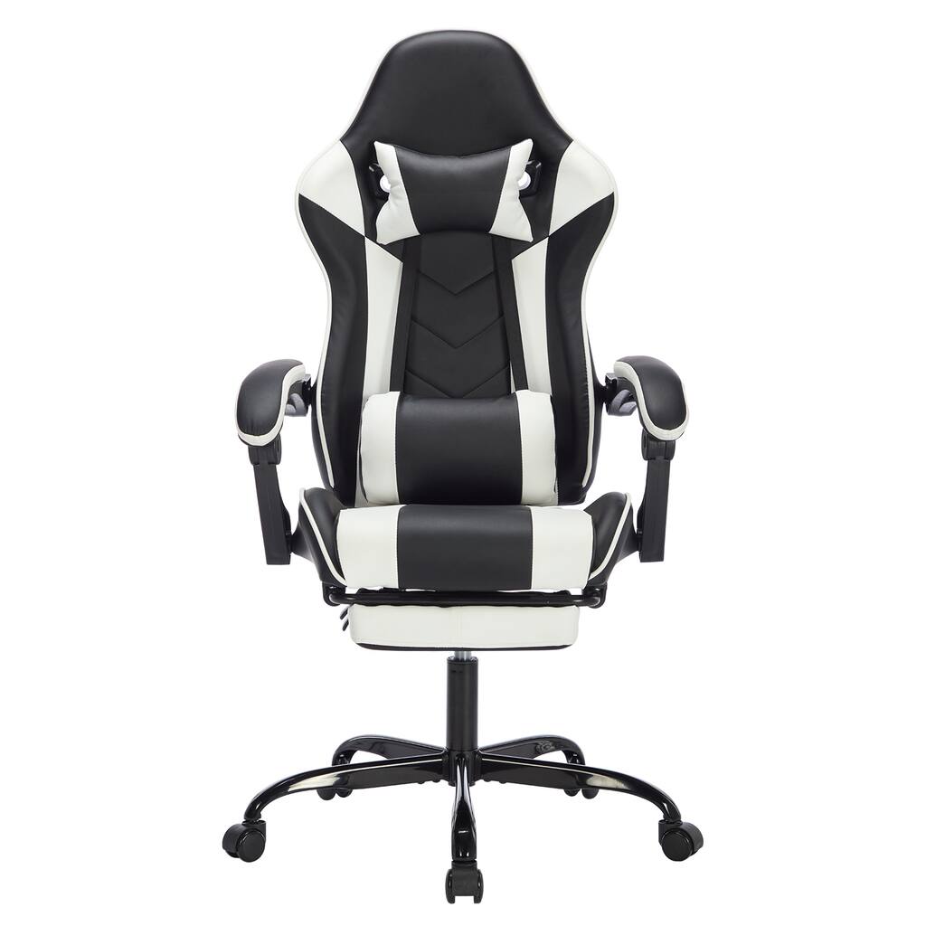 Gaming Chair with Footrest, Ergonomic Computer Chair with Headrest and Lumbar Support, Breathable Material Height Game Chairs