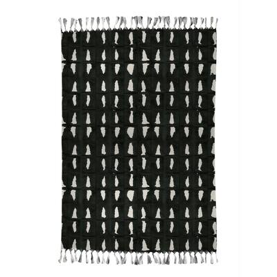 BAQUARELLE TARE Beach Blanket with Tassels By Nancy Green - 38 x 80