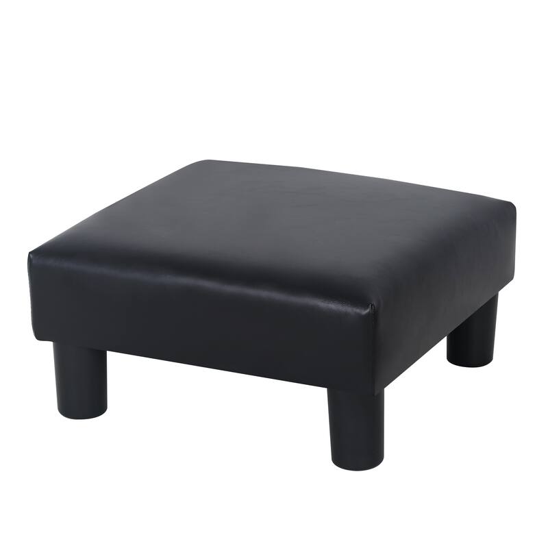Adeco 15'' Small Ottoman Upholstered Foot Rest