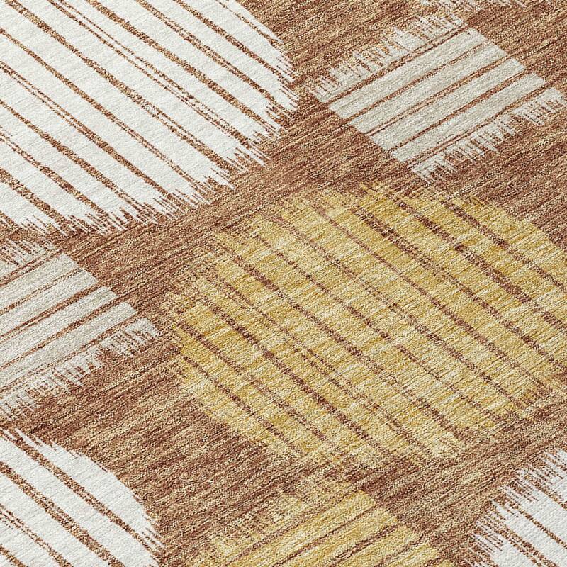 HomeRoots Geometric Transitional Rectangle Outdoor Rug