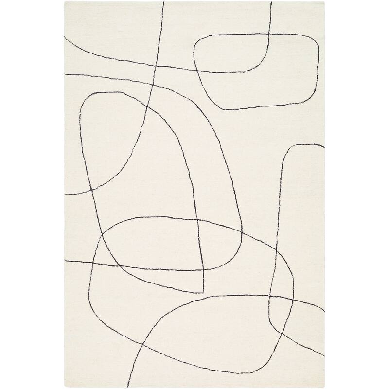 Grazie Handmade Modern Contour Wool Area Rug