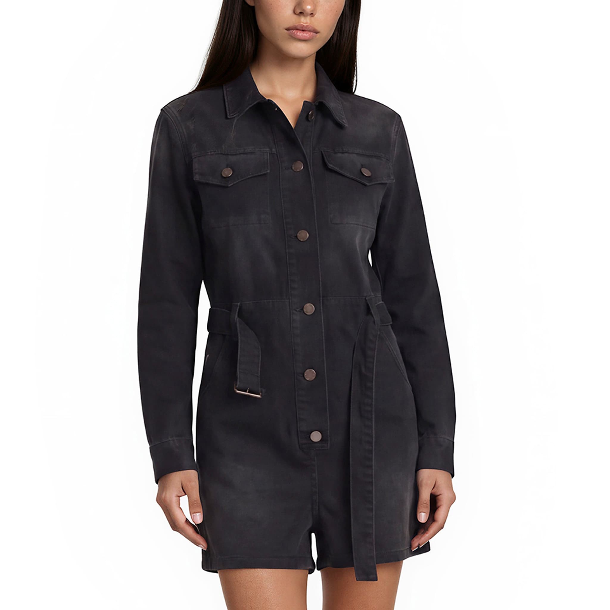 Prada Denim Dungarees Dress