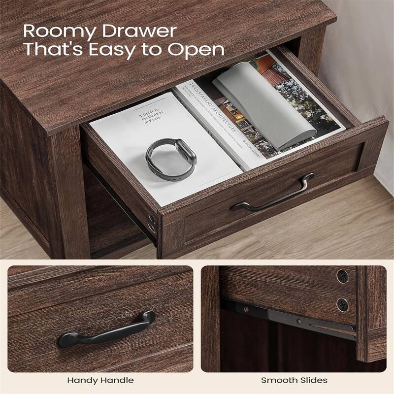 Nightstand with Charging Station