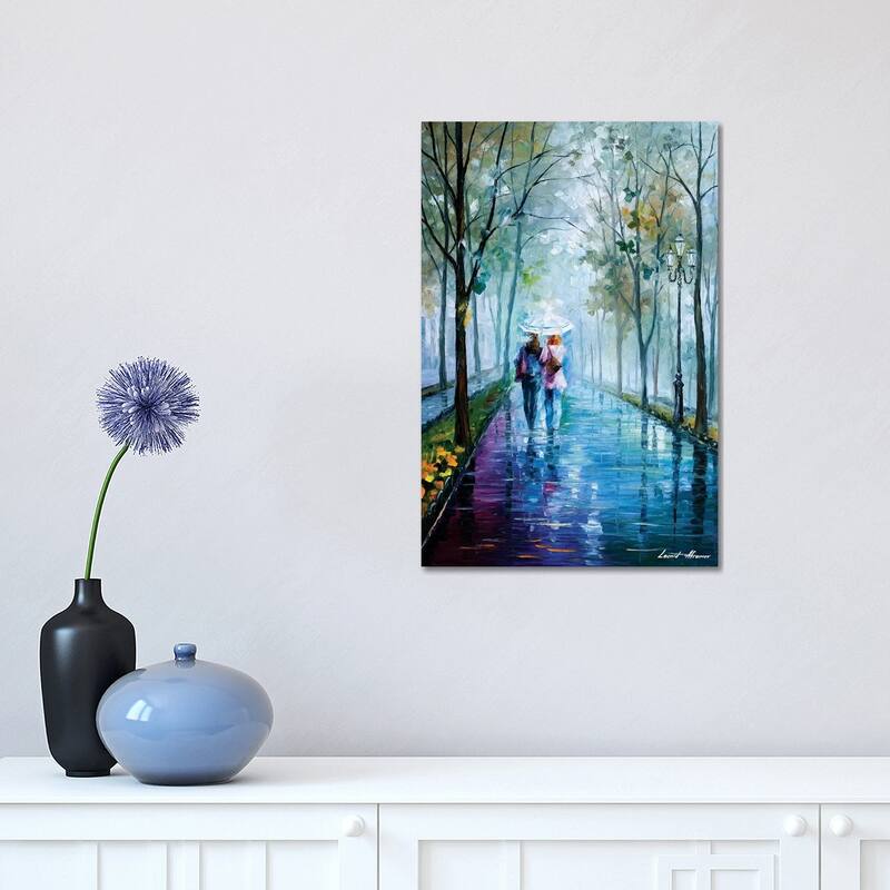 iCanvas "Foggy Stroll" by Leonid Afremov Canvas Print - 18x12x1.5
