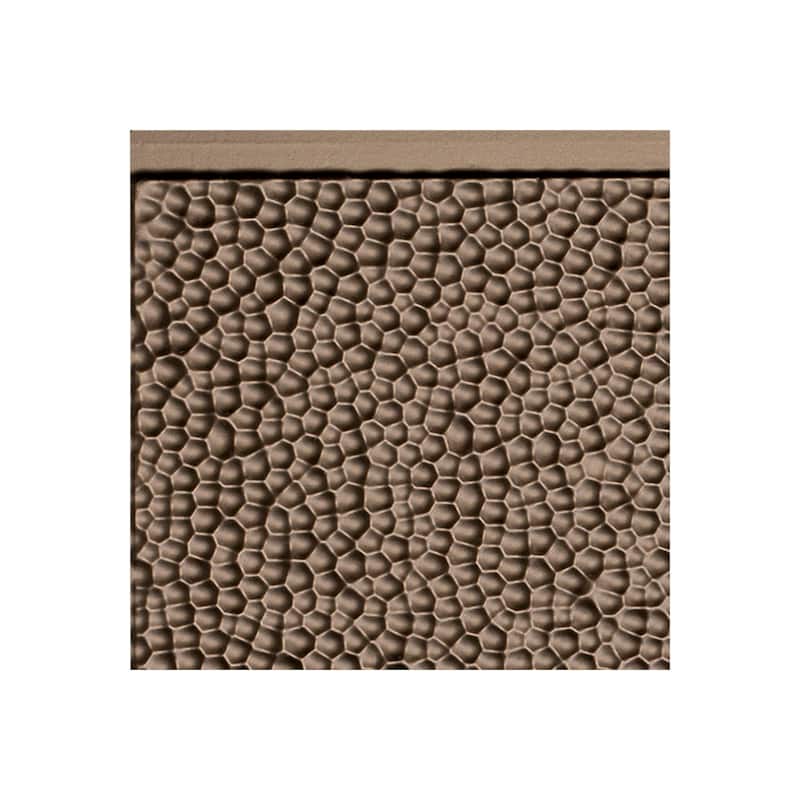 FASÄDE Hammered Decorative Vinyl Backsplash Panel - 6x6 Inch Sample - Argent Bronze