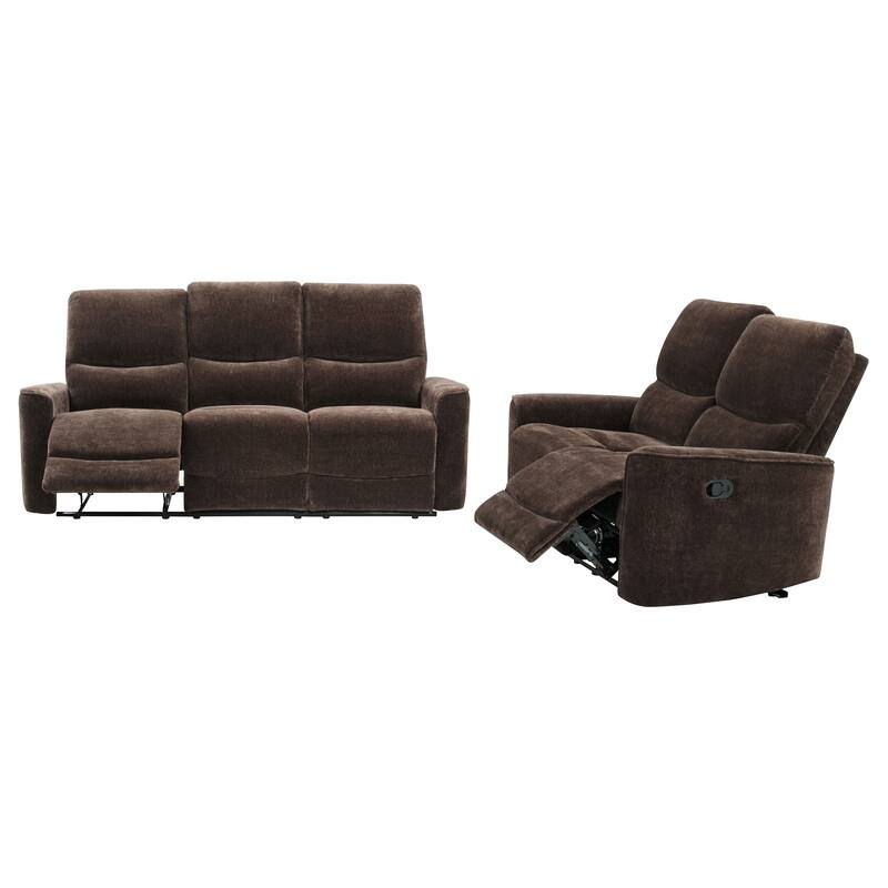 Navarro Upholstered Reclining Sofa Set