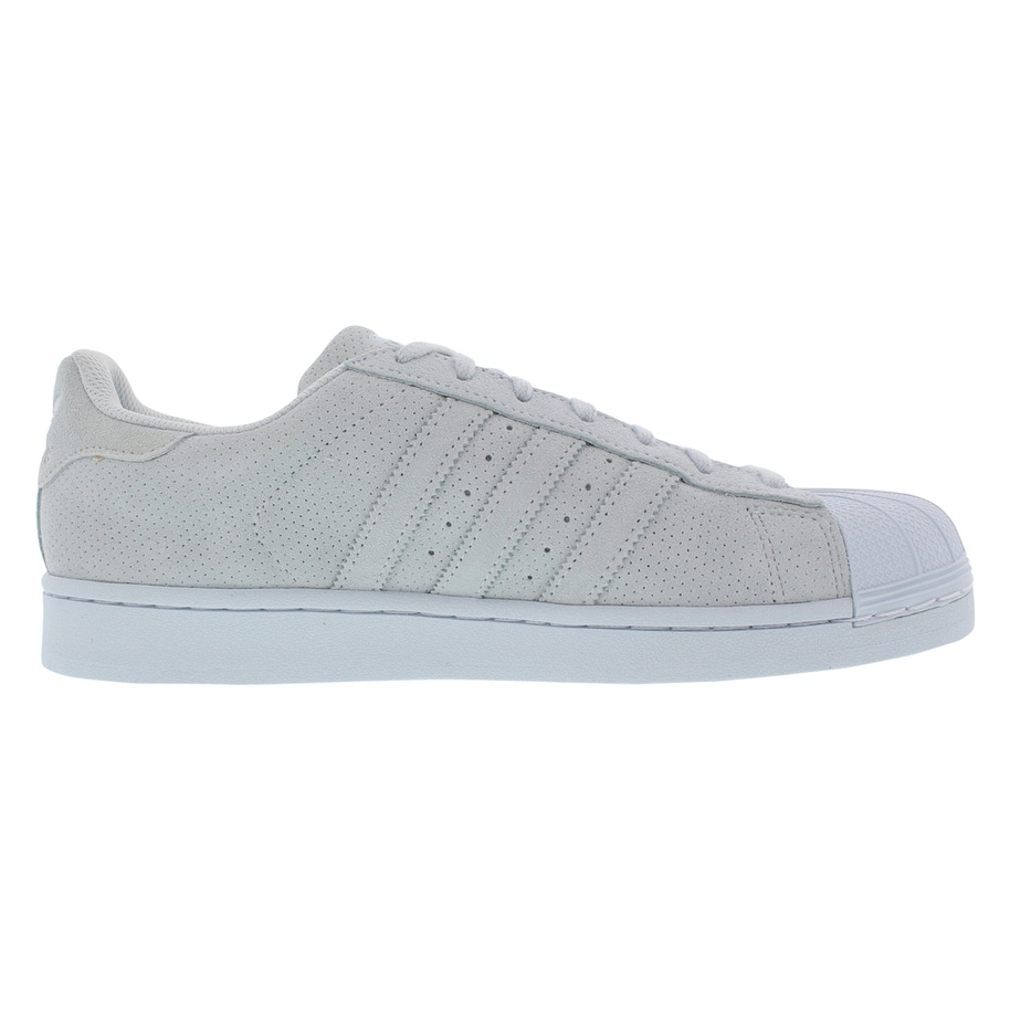 adidas originals womens superstar glitter trainers (silver/white)
