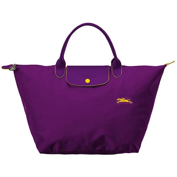 LongChamp Womens Le Pliage Club Top Handle Handbag Medium Violet Purple. Opens flyout.