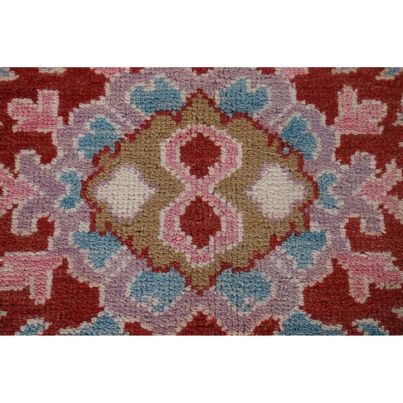 Light Blue Oushak Area Rug Handmade Oriental Wool Carpet - 7'11" x 9'11"