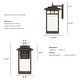 preview thumbnail 19 of 28, Hunter Yancy House Outdoor Wall Light - Front Porch, Patio, Garage - Mission, Transitional - Resists Corrosion!