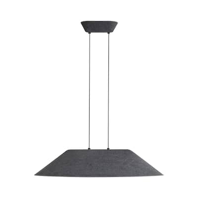 Faroe 30" LED Pendant in Flecked Black/Grey - Black