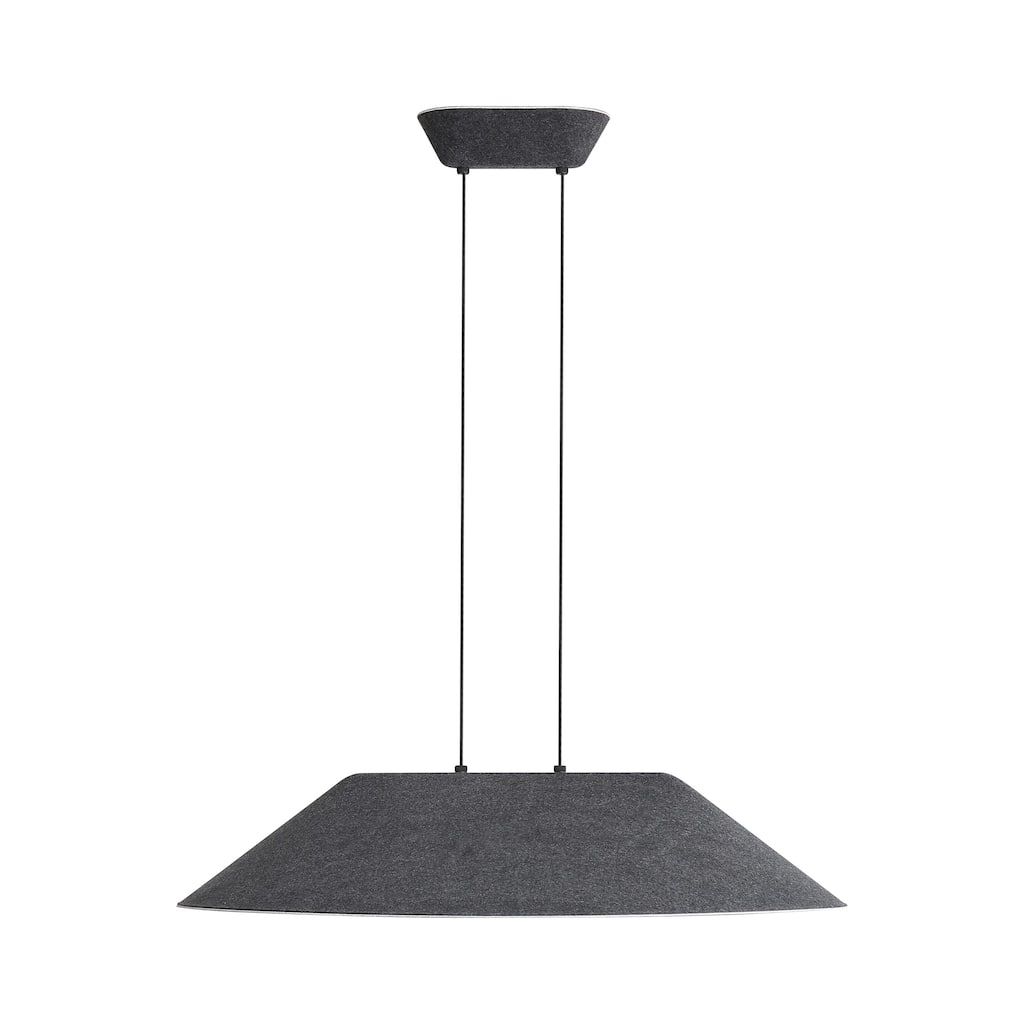 Faroe 30" LED Pendant in Flecked Black/Grey - Black