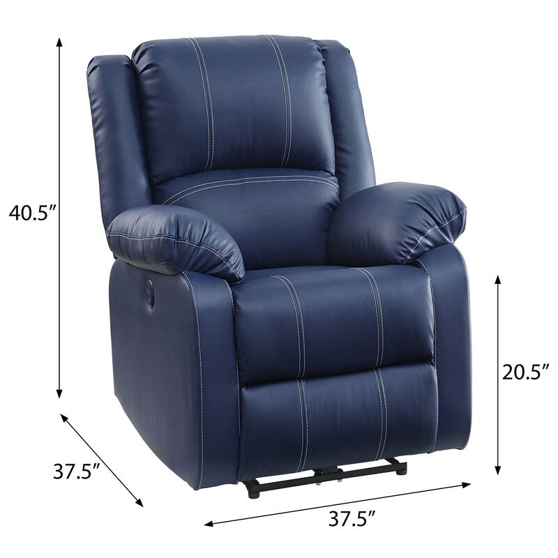 Declan Power Recliner with USB Port