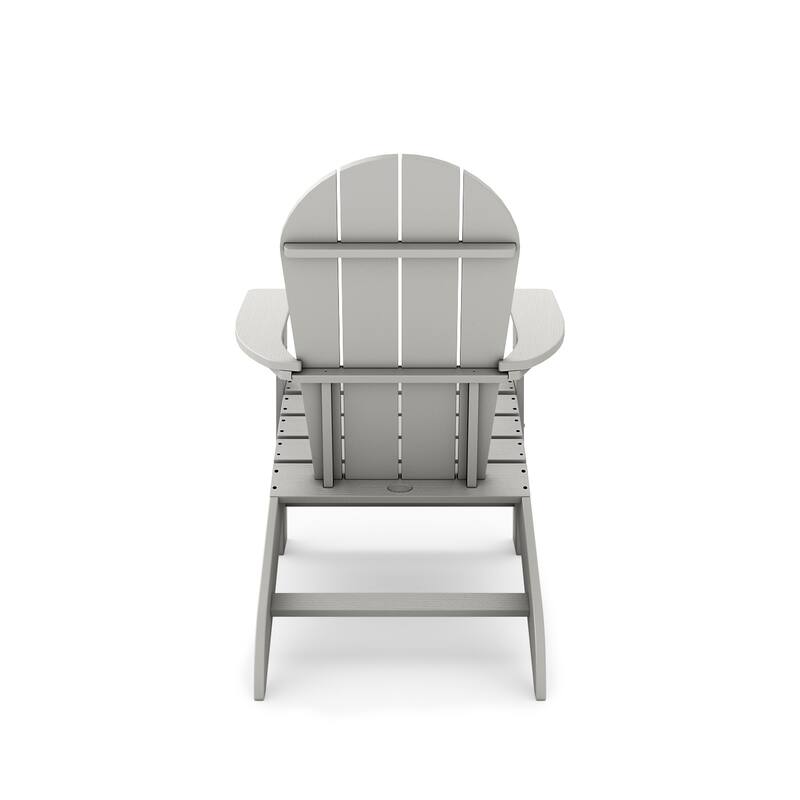 Brown Adirondack Chair - Premium Hdpe Poly Lumber For Pool (Excluding the table)