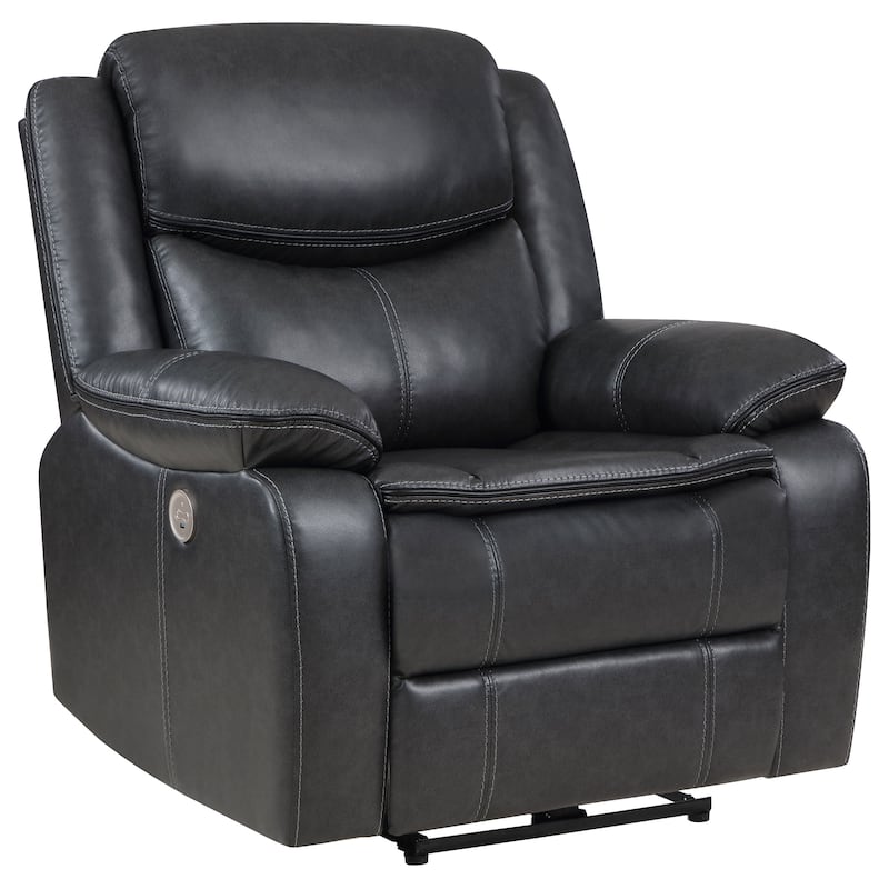 Sycamore Upholstered Power Recliner Chair - Dark Grey
