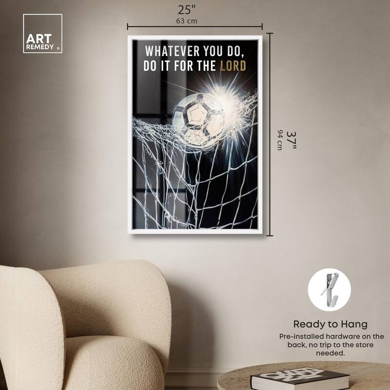 Do it for the Lord Soccer Shadowbox by Art Remedy