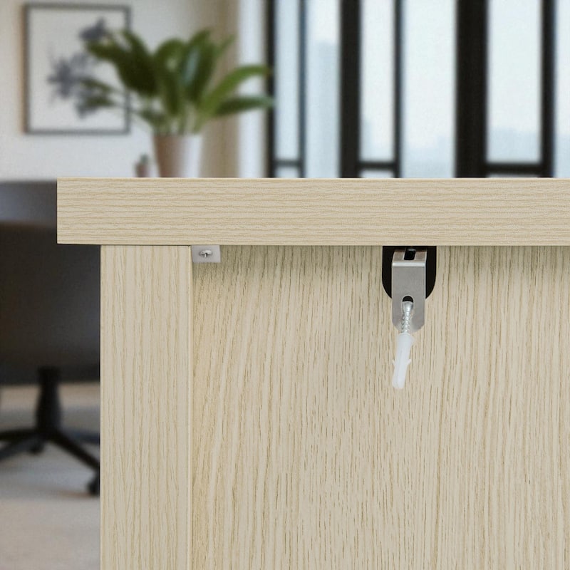 Modern 2-Door Sideboard Cabinet with 3 Drawers, Adjustable Shelf, Embossed Doors and Diamond Handles for Kitchen or Entryway