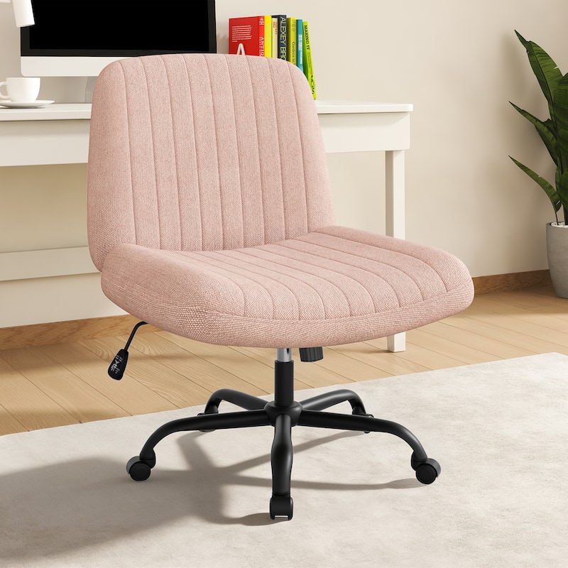 Futzca Swivel Office Ergonomic Chair with Adjustable Height & Tilt - Pink