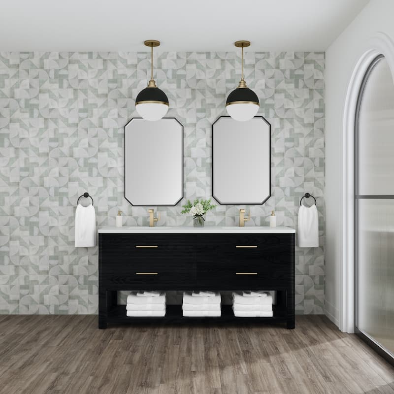 James Martin Vanities D704-V72-3WZ Lucian 72" Free Standing Double