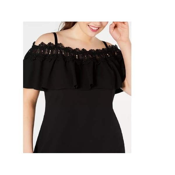 white christmas dresses Black Crochet Beach Dress main image 0